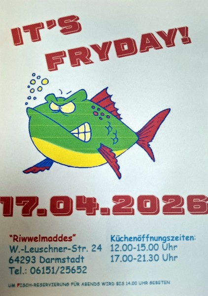 Riwwelmaddes: Fish 'n' Chips 17. April 2026